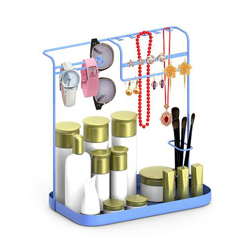 Giá lưu trữ đồ trang sức một lớp mỹ phẩm
